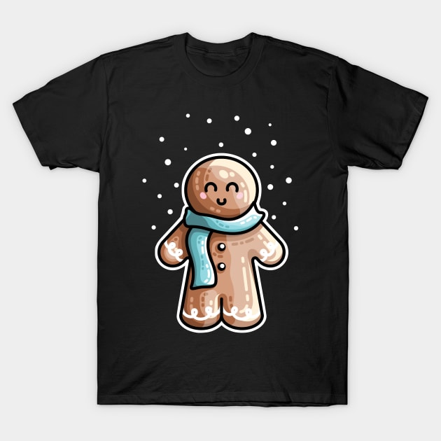 Kawaii Cute Gingerbread Person T-Shirt by freeves